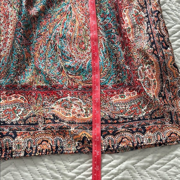 Zara Blue and Red Casual Dress with Flowing Fit size L - Picture 9 of 11